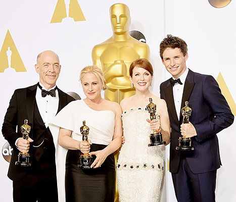 Who were some Oscar winners in 2015?