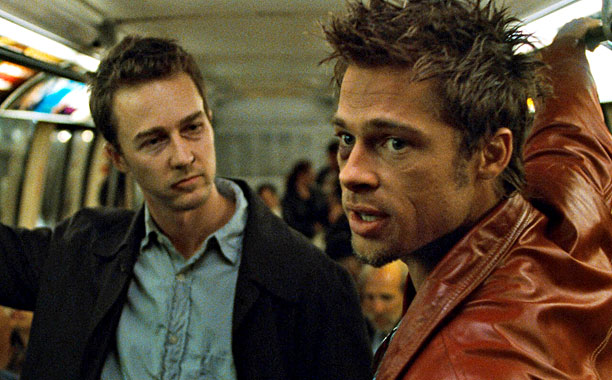 Fight Club (1999) Edward Norton and Brad Pitt (Screengrab)