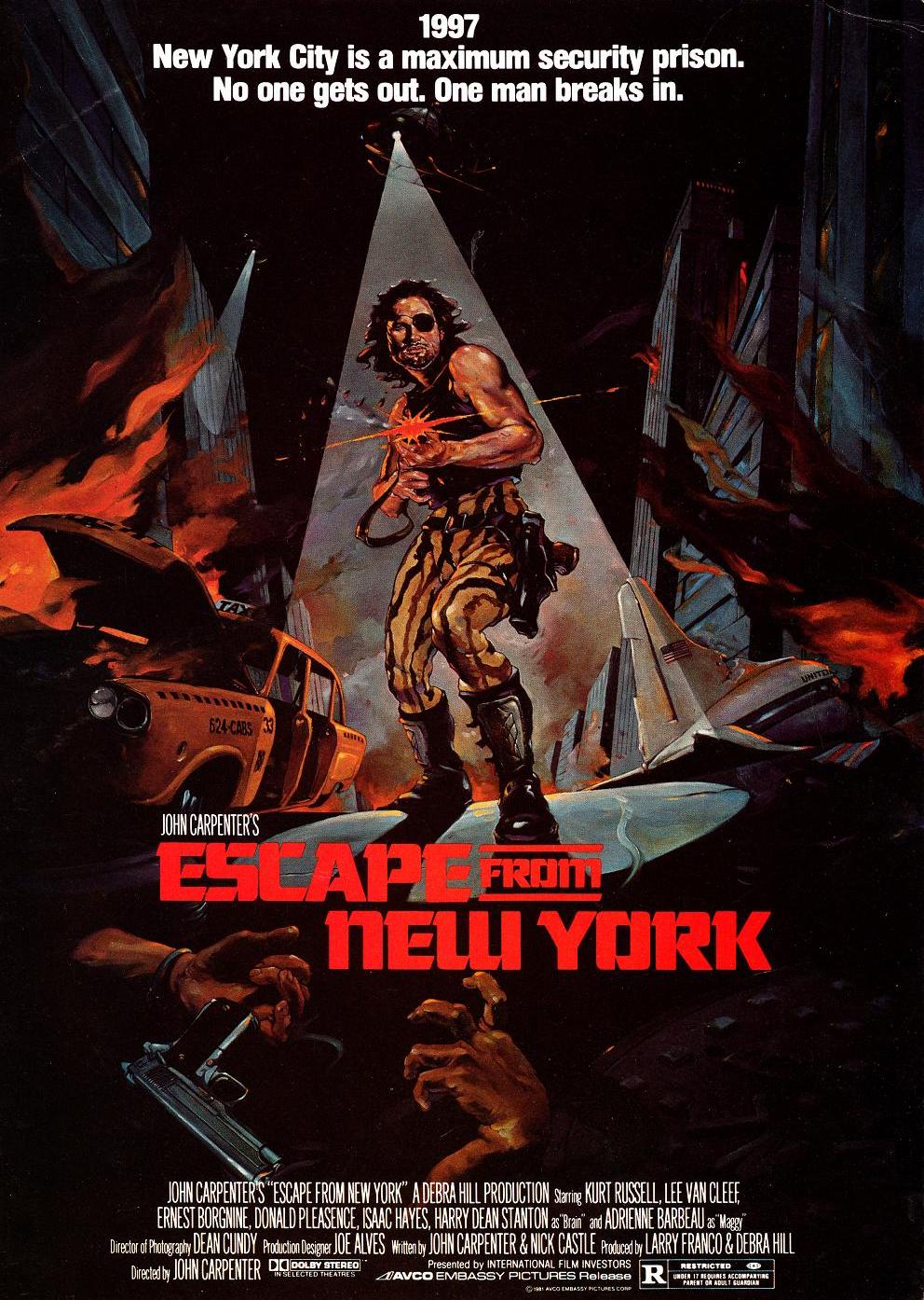 DVD Escape from New York John Carpenter, Kurt Russell, Ernest Borgnine