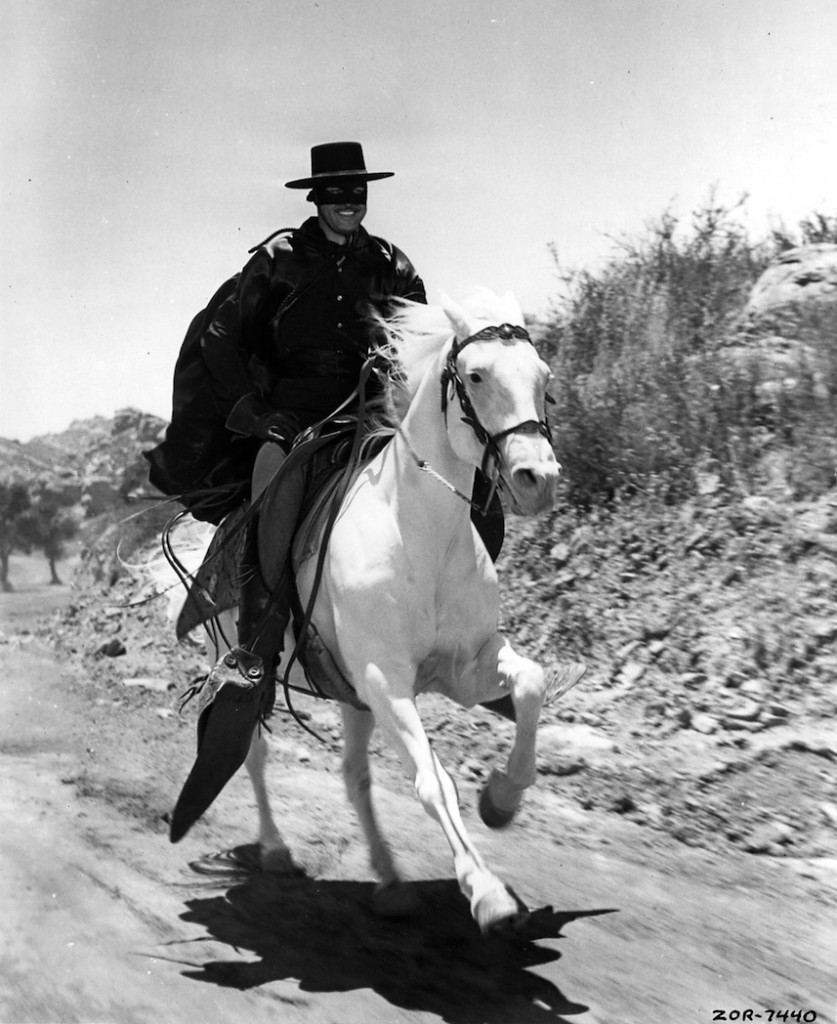 09_1957 -Zorro- TV series (white horse)