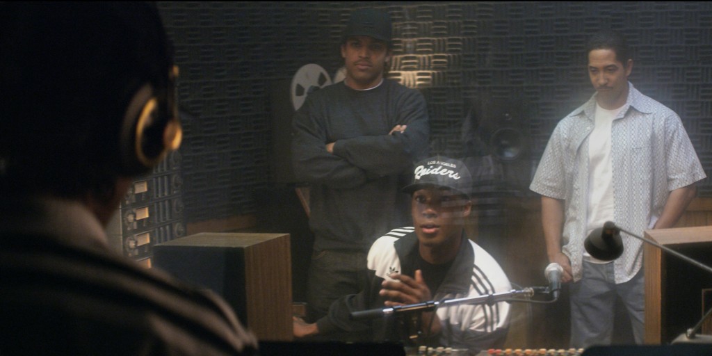 Straight-Outta-Compton-Movie-Recording-Boyz-N-tha-Hood-Scene